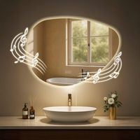 Espejo Inteligente con Sistema de Sonido Bluetooth Pantalla Táctil Multimedia